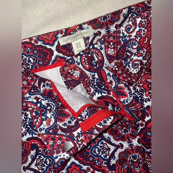 SAINT TROPEZ WEST SHORT REGULAR SIZE 10 FLORAL PRINT EXCELLENT CONDITIONS 10/10 - Picture 7 of 10